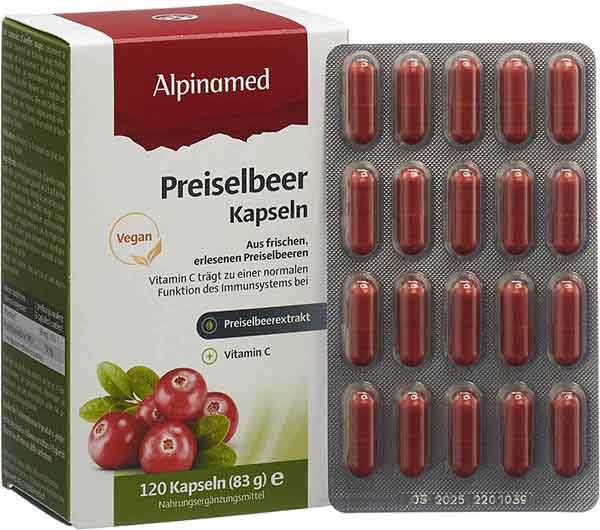 ALPINAMED Preiselbeer Kapseln: Natürliche Unterstützung für Ihre Blase