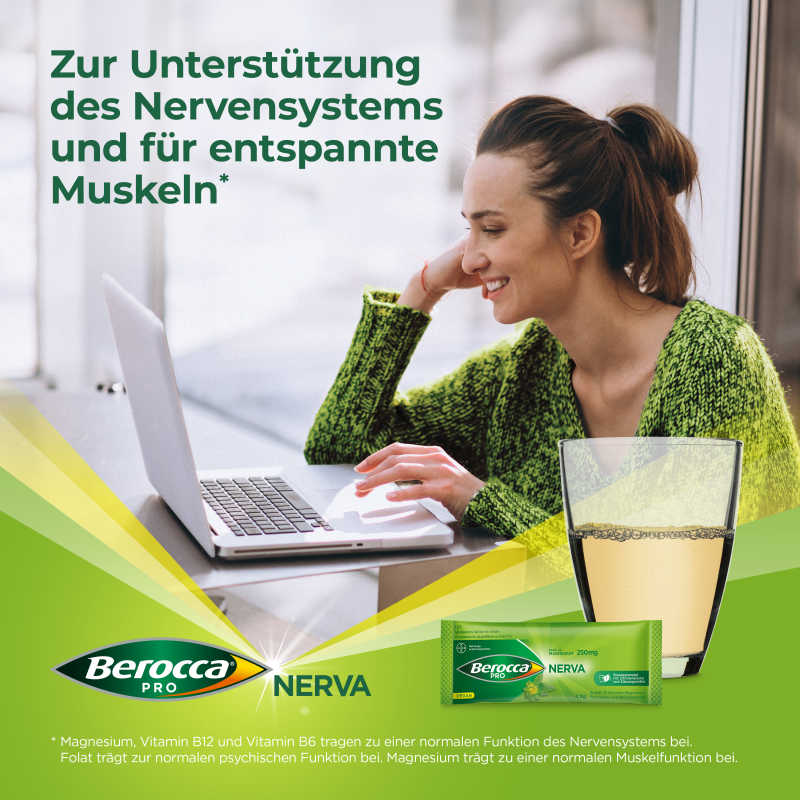 Berocca® Pro Nerva Brausegranulat 40 Stück – Unterstützung für Nerven ...