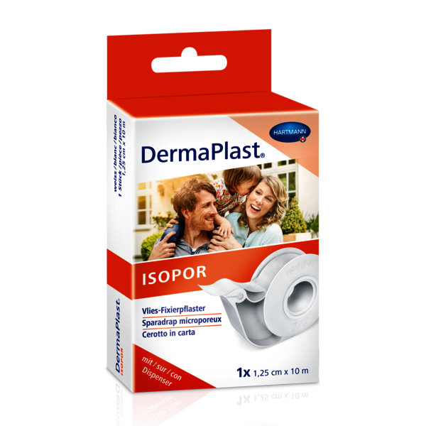 DermaPlast® Isopor Fixierpflaster 1.25cmx10m vlies weiss Dispenser ...